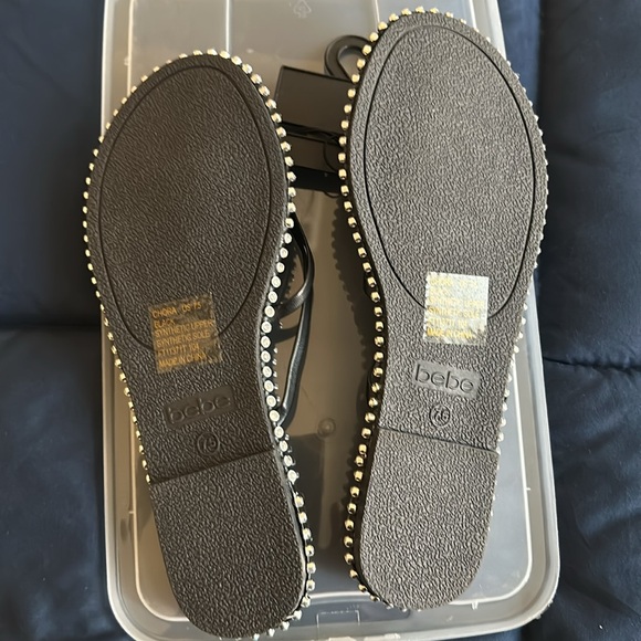 Bebe rhinestones bling flip-flops - Picture 2 of 3